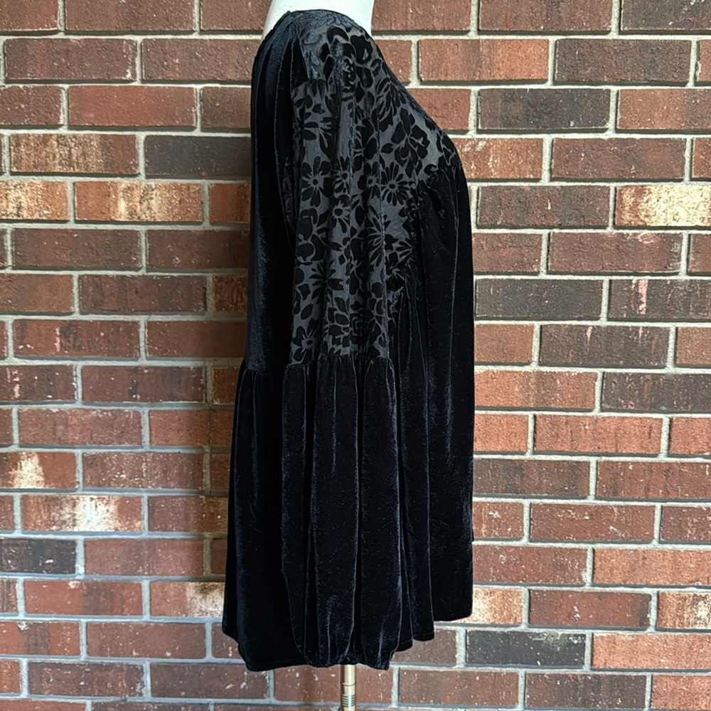 Rusttydustty Black Velvet Blouse Size 2X - Picture 7 of 13